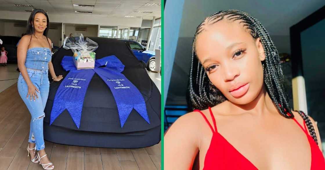 A woman brought home her first car and her family erupted in celebration A woman brought home her first car and her family erupted in celebration