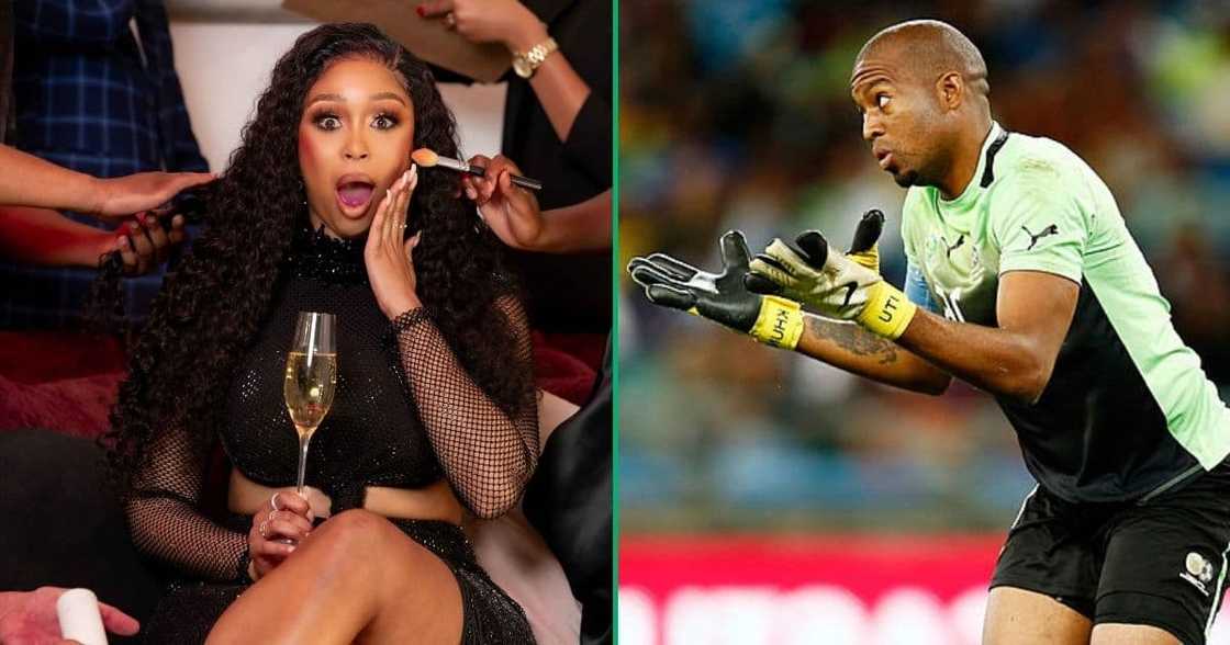 Minnie dlamini wants Khune on her roast