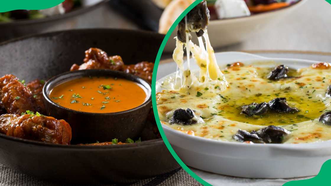 Panarottis starters menu options. Panarottis starters menu options.