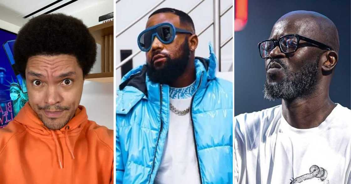 Cassper Nyovest, Black Coffee, Trevor Noah, Daily Show, Entertainment, Social media, reactions Cassper Nyovest, Black Coffee, Trevor Noah, Daily Show, Entertainment, Social media, reactions