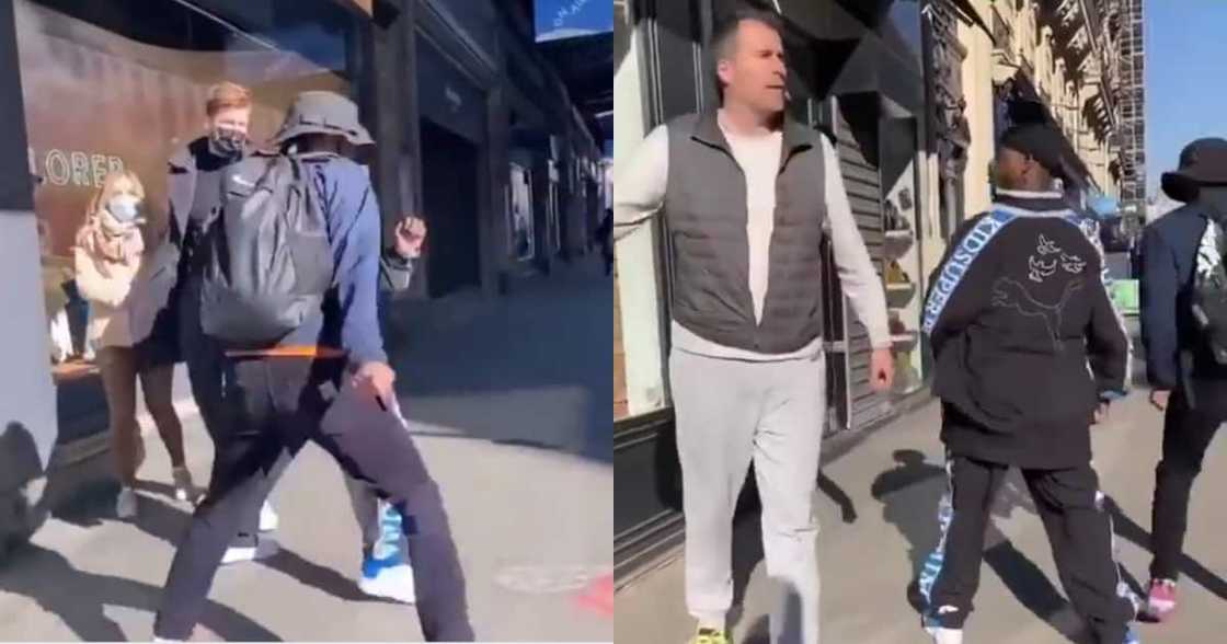 Mzansi Reacts to Hilarious Clip of Men Pranking Unsuspecting People Mzansi Reacts to Hilarious Clip of Men Pranking Unsuspecting People