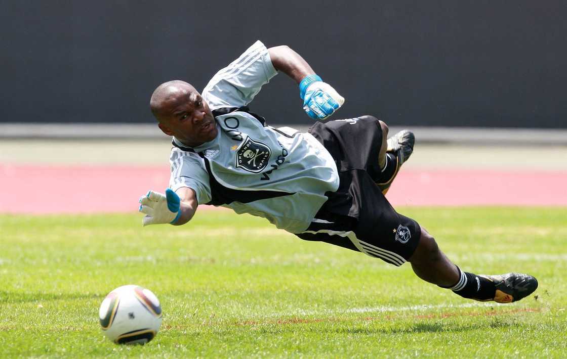 Former Orlando Pirates goalkeeper Williams Okpara during his playing days. Former Orlando Pirates goalkeeper Williams Okpara during his playing days.