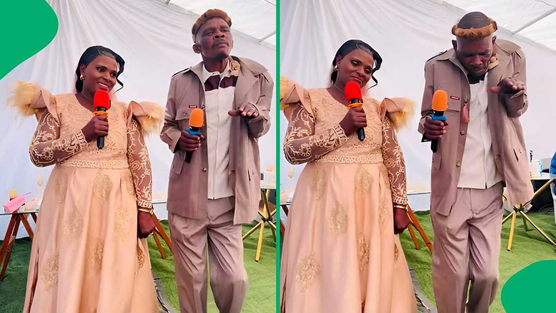 Viewers could not get enough of this sweet moment where a couple grooved in sync right before the priest