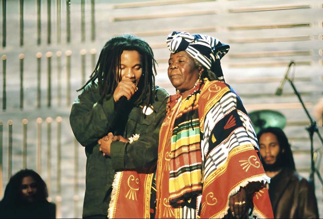 Cedella and Stephen Marley at the 1999 One Love Bob Marley Tribute concert