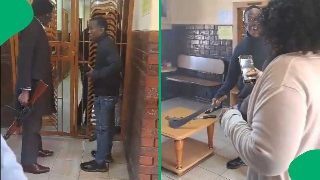 Armed men storm Gauteng school with rifle, pangas to remove pupils Armed men storm Gauteng school with rifle, pangas to remove pupils