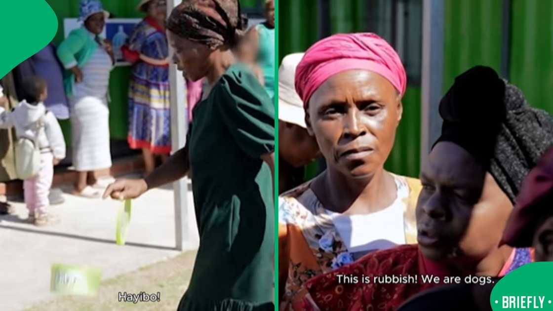 The visual on the right captured community members stunned The visual on the right captured community members stunned