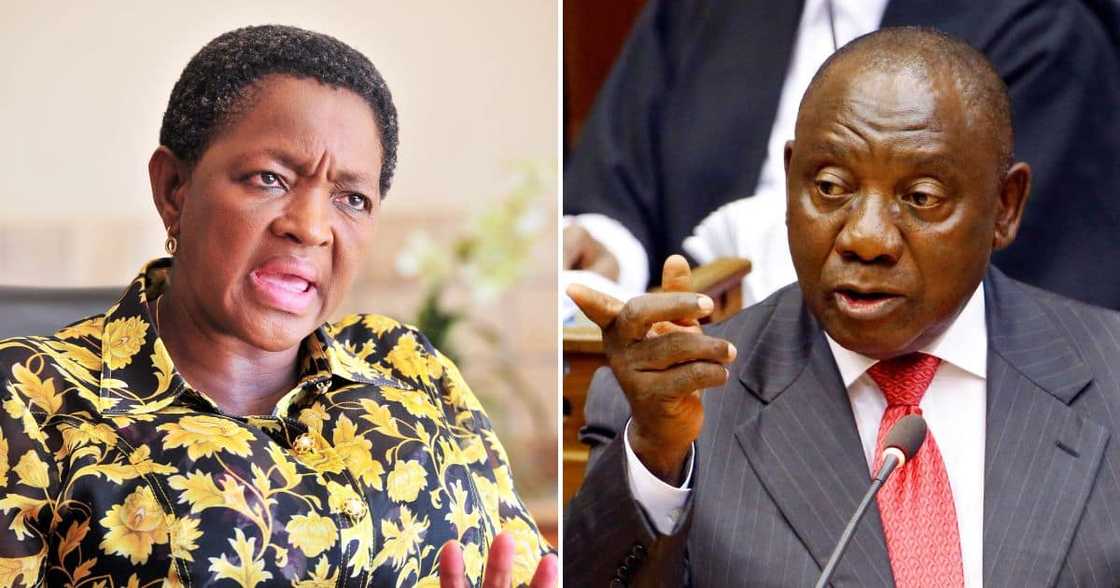 Bathabile Dlamini & President Cyril Ramaphosa Bathabile Dlamini & President Cyril Ramaphosa