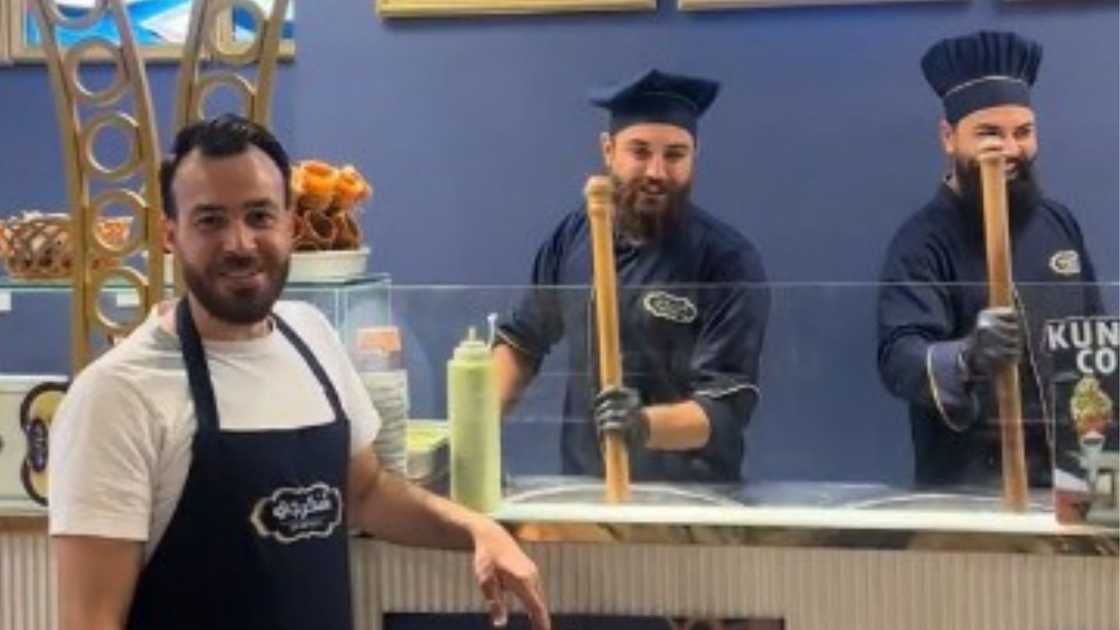 Men in UAE went viral for ice cream song Men in UAE went viral for ice cream song