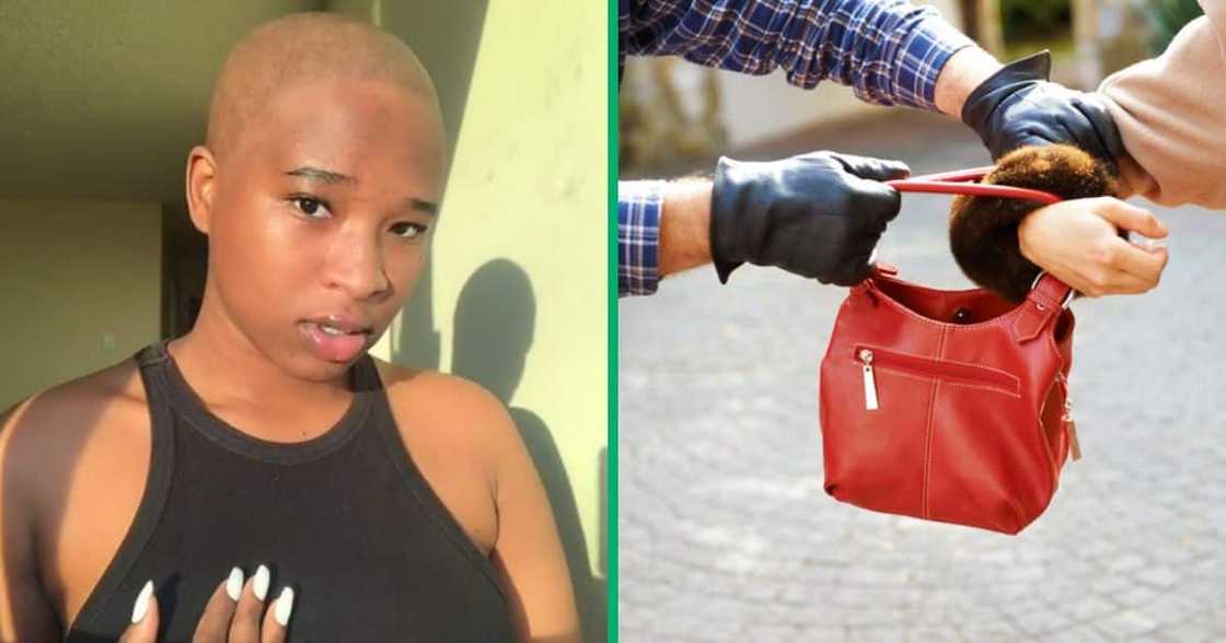 A woman shared a TikTok video of herself hiding in a fitting room while the store was being robbed. A woman shared a TikTok video of herself hiding in a fitting room while the store was being robbed.