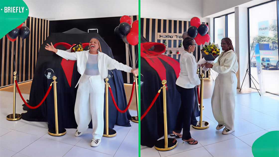 A woman showcased her brand-new HAVAL car in a TikTok video. A woman showcased her brand-new HAVAL car in a TikTok video.