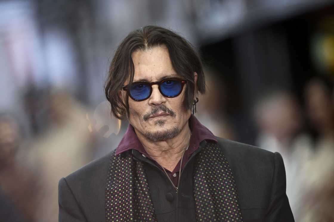 Johnny Depp attends the "Modigliani - Three Days On The Wing Of Madness" UK Premiere at the Curzon Mayfair in London, England