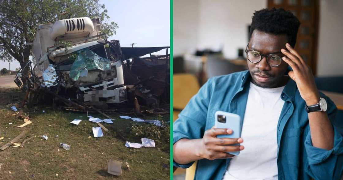 Driver killed and dairy truck looted Driver killed and dairy truck looted