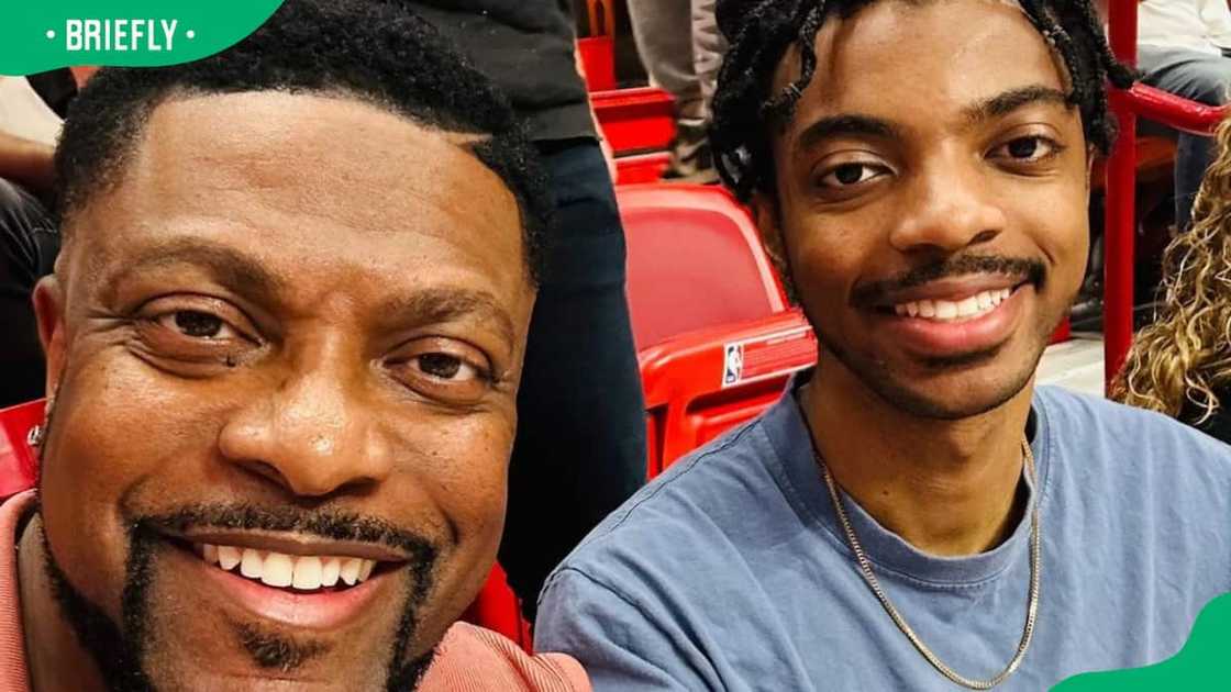 Chris Tucker and his son, Destin Christopher Chris Tucker and his son, Destin Christopher