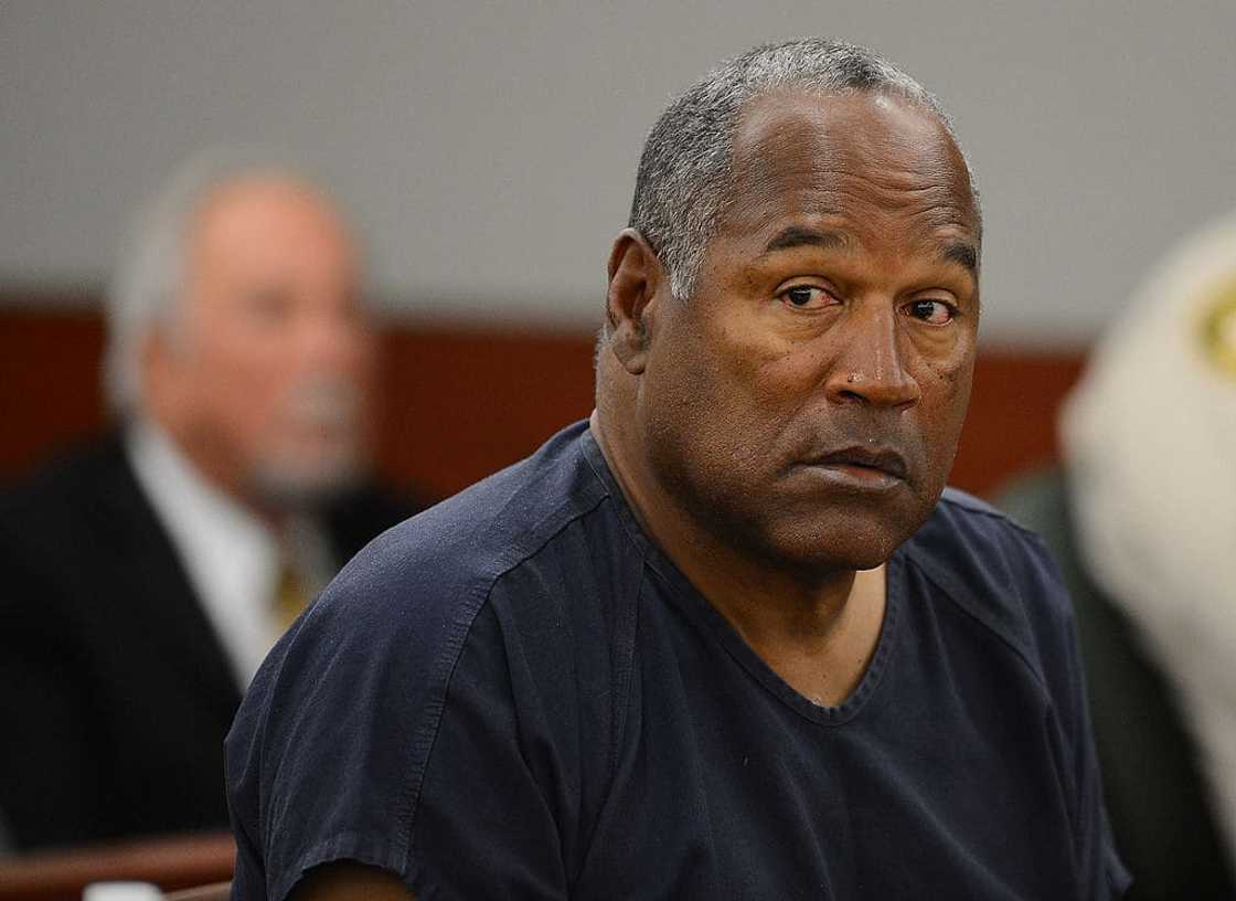 OJ Simpson at an evidentiary hearing in Clark County District Court OJ Simpson at an evidentiary hearing in Clark County District Court