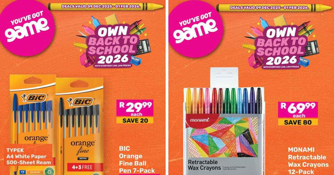 Start early. Spend smart. Get back-to-school ready with Game’s early 2026 deals. Image supplied