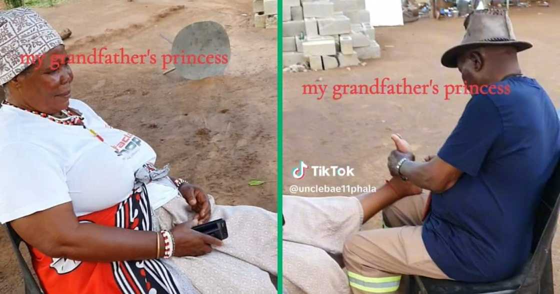 A madala taking care of his wife warmed TikTokkers hearts