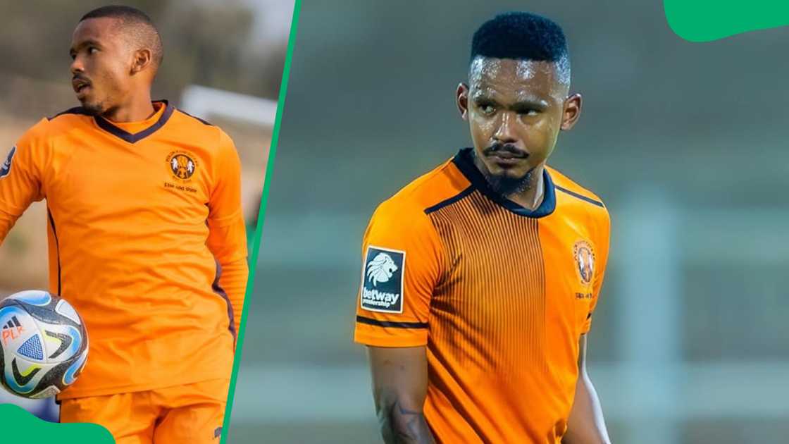 Polokwane City star Oswin Appollis Polokwane City star Oswin Appollis