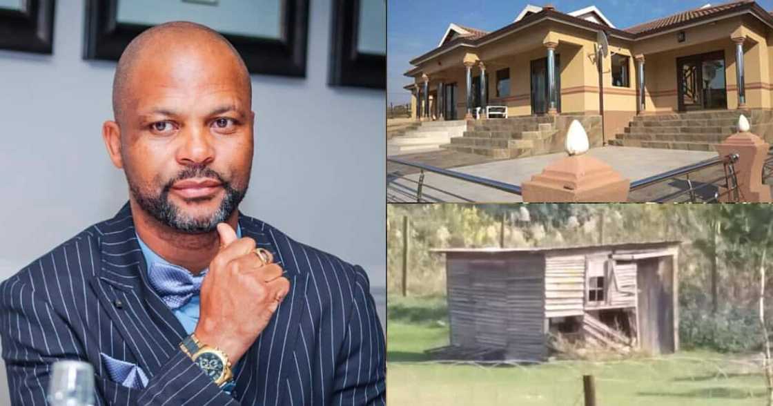 Babo Ngcobo gushes about his mansion after spending decades in a shack