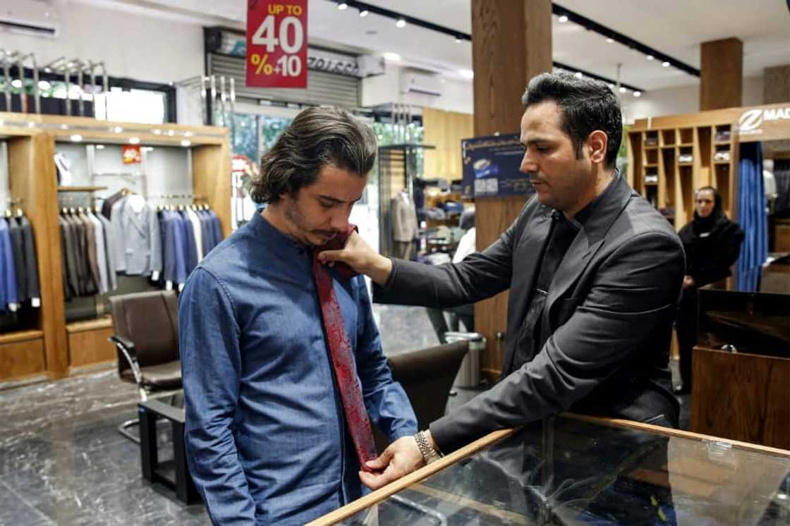 In Iran, neckties were long banned as a symbol of Western decadence In Iran, neckties were long banned as a symbol of Western decadence