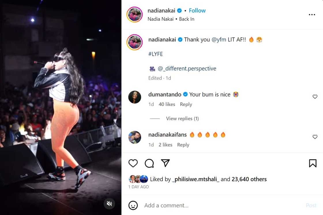 Nadia Nakai performed at the Yfm event Nadia Nakai performed at the Yfm event