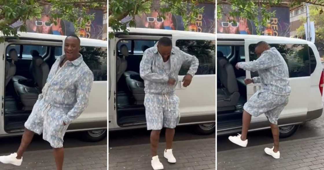 Jub Jub dancing while waiting to pounce on cheaters