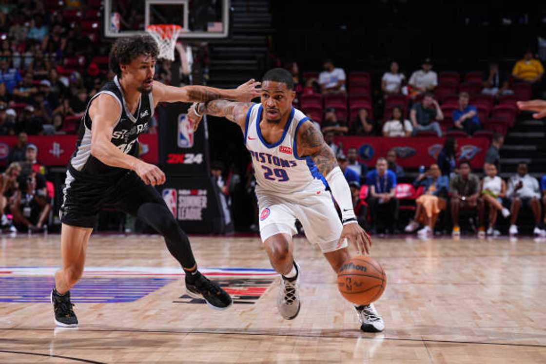 Keifer Sykes at the Thomas & Mack Center in Las Vegas, Nevada