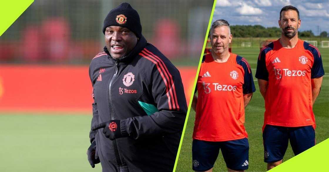 Benni McCarthy replaced by Ruud van Nistelrooy at Manchester United. Benni McCarthy replaced by Ruud van Nistelrooy at Manchester United.
