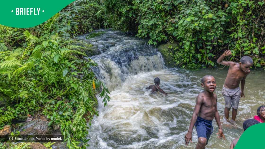 Eastern Cape village resident make do without bridge for river