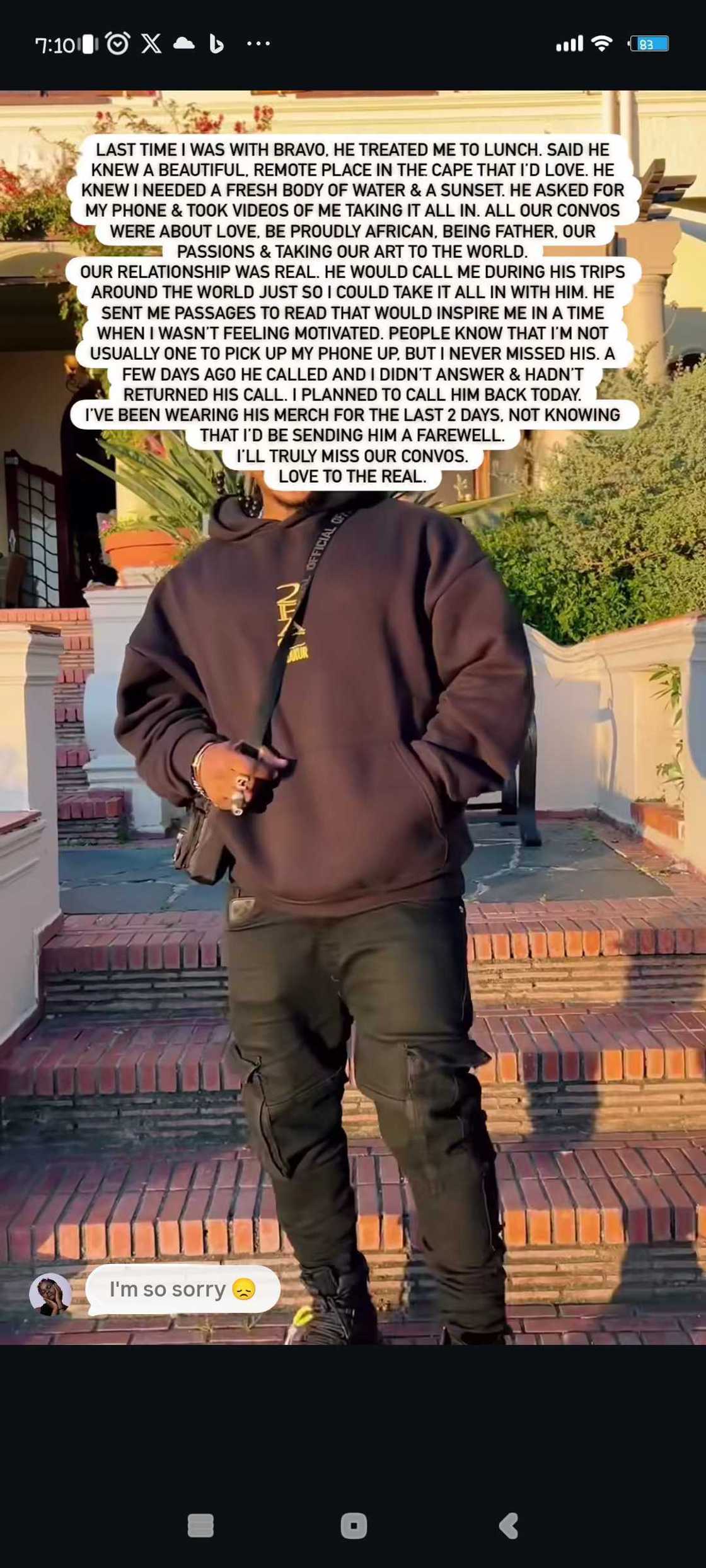 Priddy Ugly mourns Bravo Le Roux