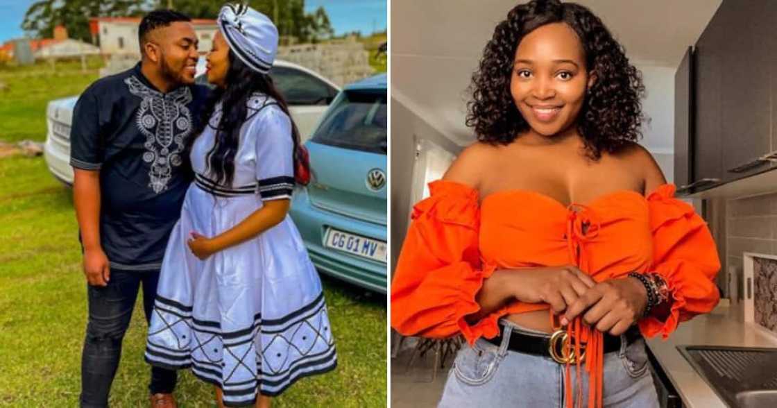 One lady is excited about her man proposing and paying lobola, sharing pics from the special moments online One lady is excited about her man proposing and paying lobola, sharing pics from the special moments online