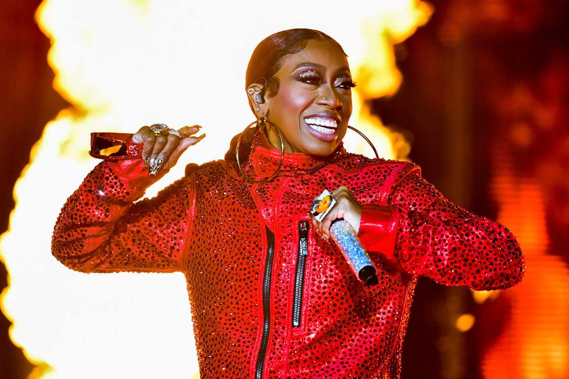Missy Elliott at the Lovers & Friends music festival Missy Elliott at the Lovers & Friends music festival