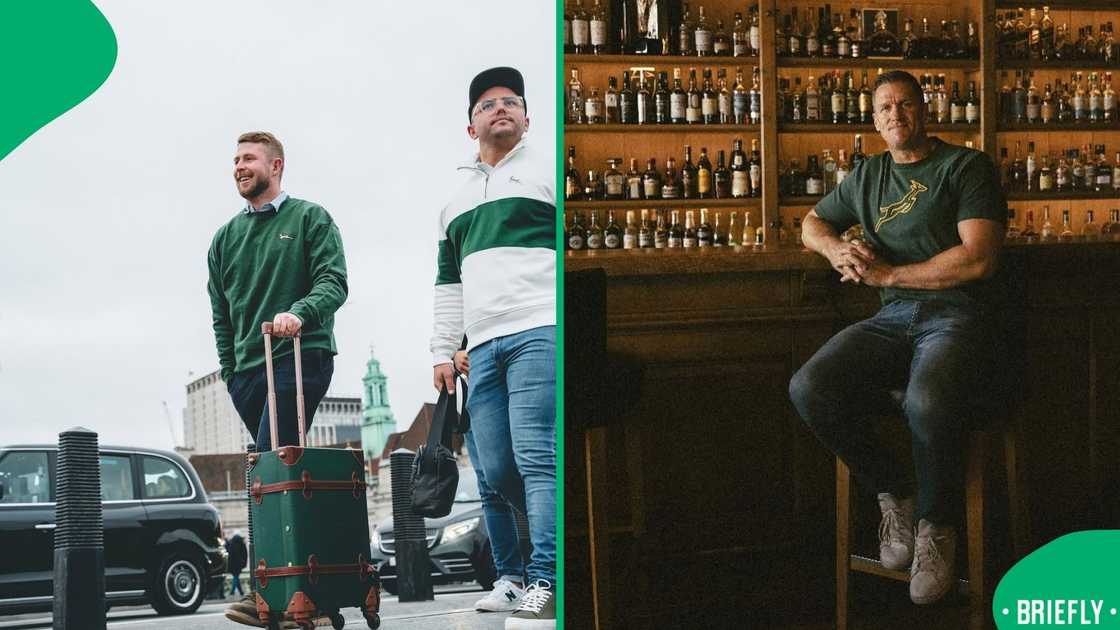 The image on the right captured one of the Steinmann brothers in the store