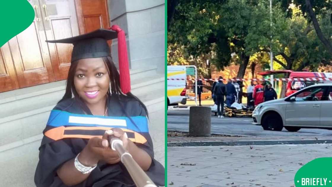 The picture on the left showed the UFS student who passed away