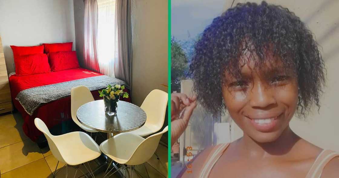 A young woman who takes great care of her home and loves her space. A young woman who takes great care of her home and loves her space.