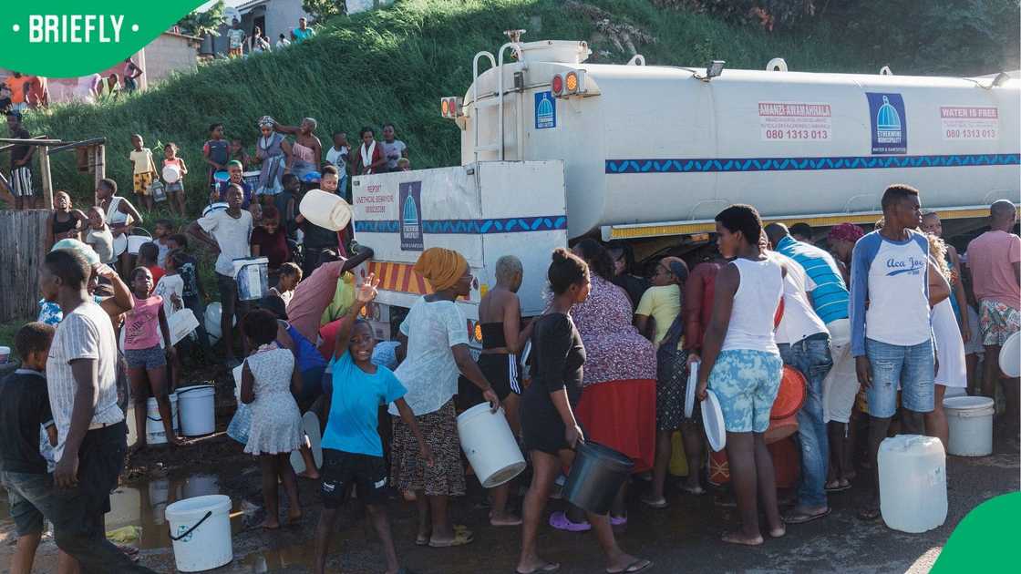 Residents have become accustomed to getting their water from tankers as taps run dry in many areas on KZN