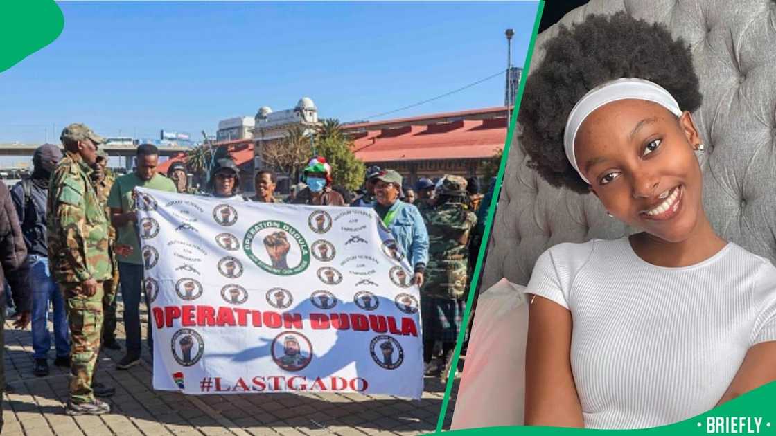 A woman showcased how her hair was left with unfinished braids after an alleged Operation Dudula raid on a salon.
