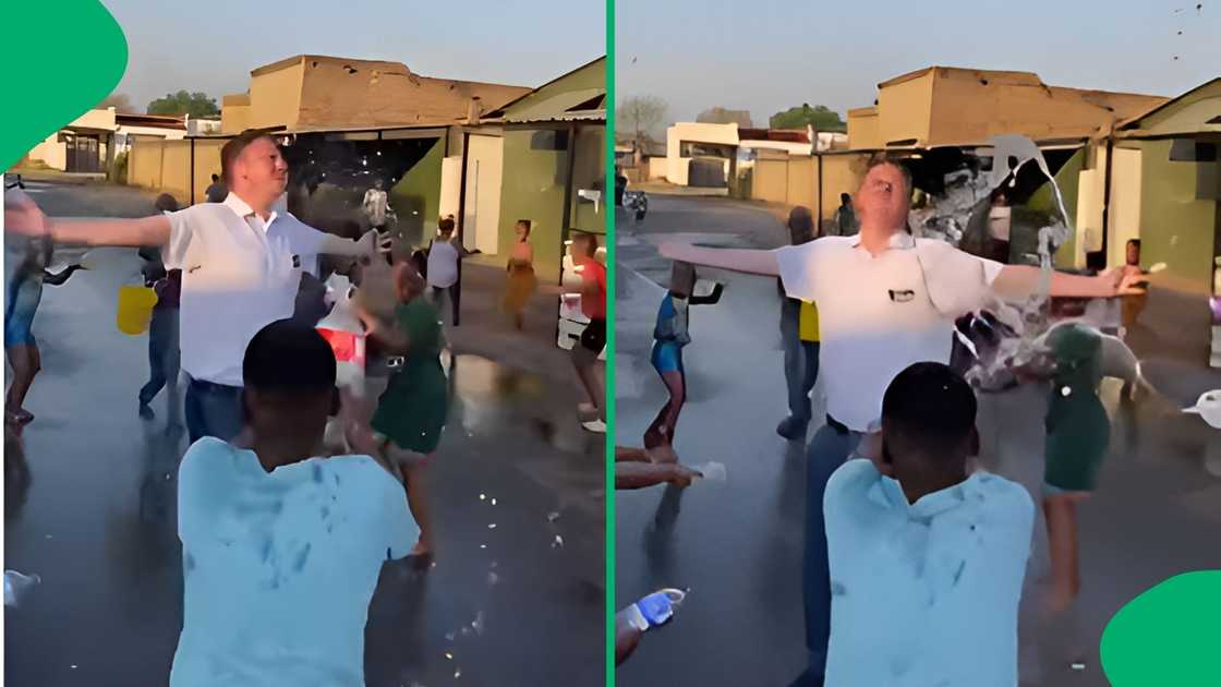 Online users noted how nice the game was when participants were asked before being drenched with water