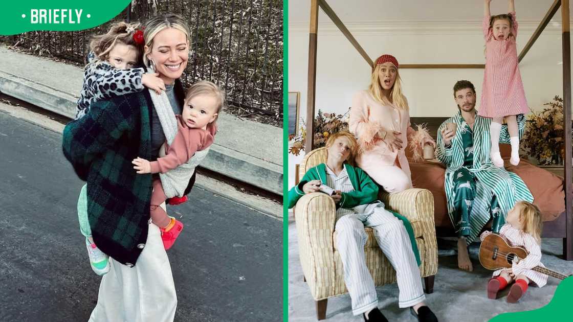 Hilary Duff and her family