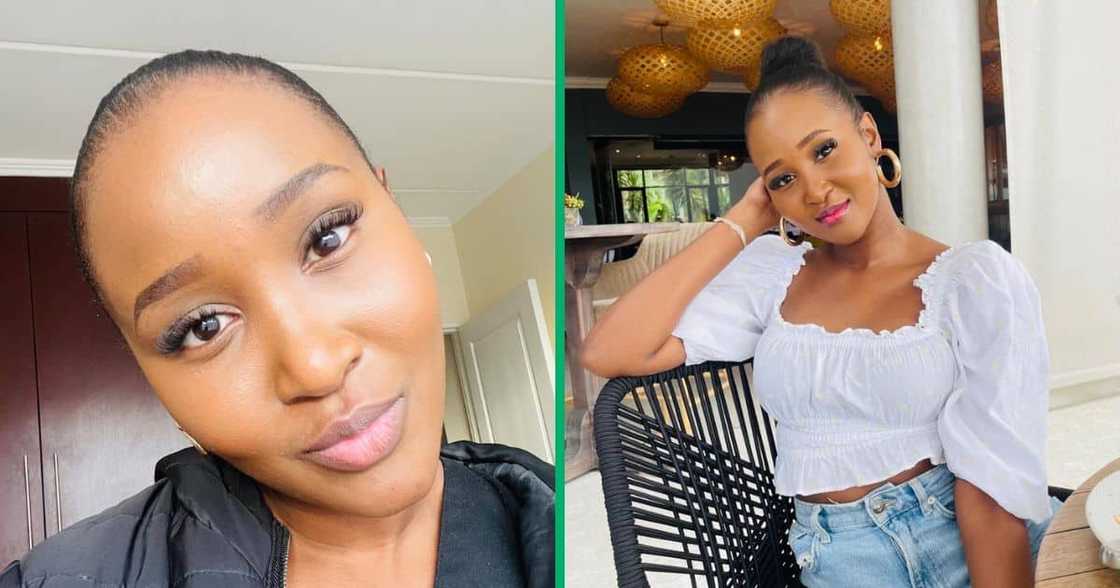 Black woman poses for camera. Black woman poses for camera.