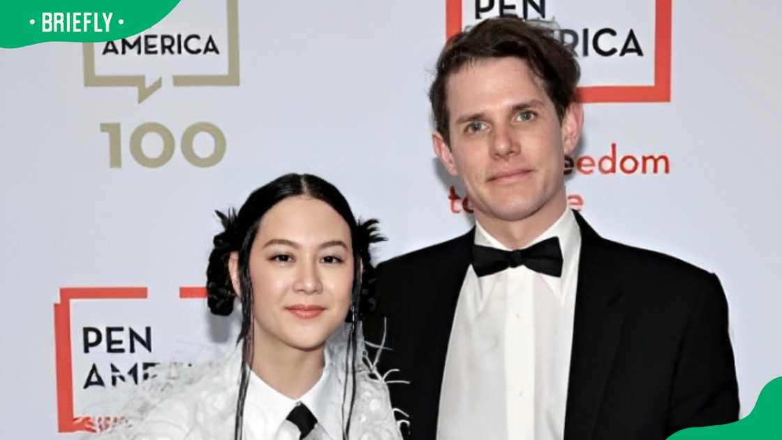 Michelle Zauner and Peter Bradley at the 2023 PEN America Literary Gala Michelle Zauner and Peter Bradley at the 2023 PEN America Literary Gala