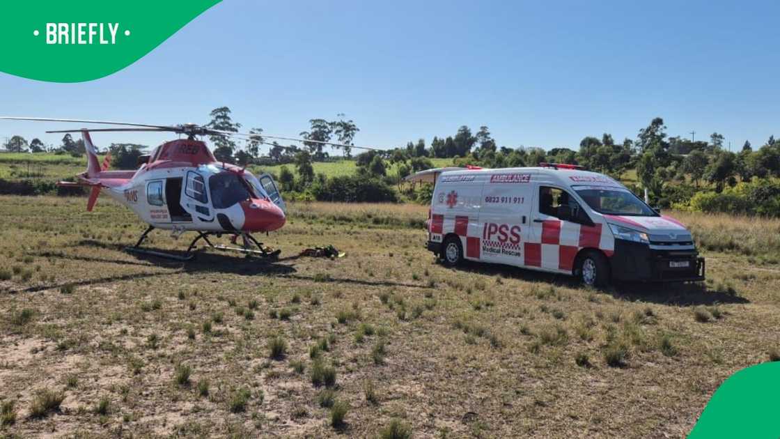 IPSS Medical Rescue Services airlifted a man in KwaZulu-Natal after he shot and killed his wife and tried to kill himself IPSS Medical Rescue Services airlifted a man in KwaZulu-Natal after he shot and killed his wife and tried to kill himself