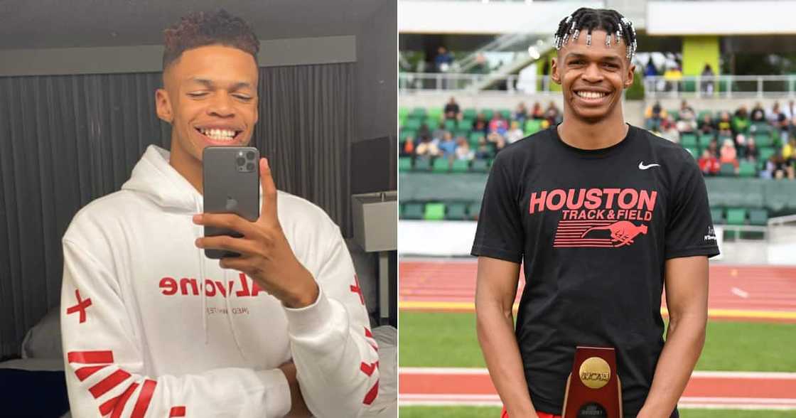 Shaun Maswanganyi, Tokyo Olympics, University of Houston, sprinting, athletics Shaun Maswanganyi, Tokyo Olympics, University of Houston, sprinting, athletics