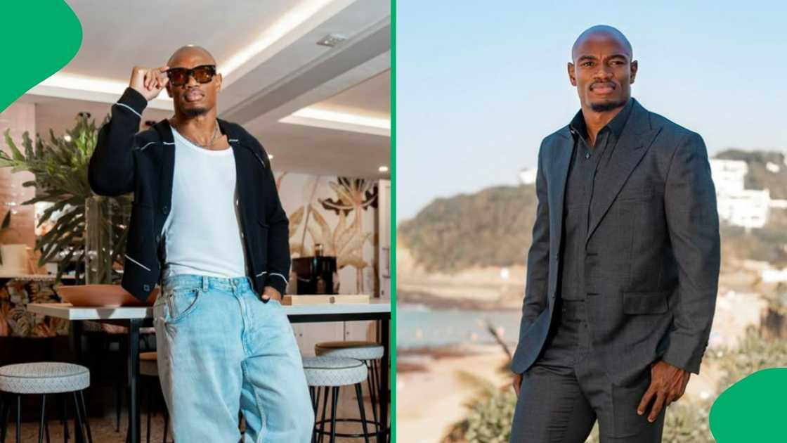 Makazole Mapimpi's video of wearing different clothes went viral. Makazole Mapimpi's video of wearing different clothes went viral.