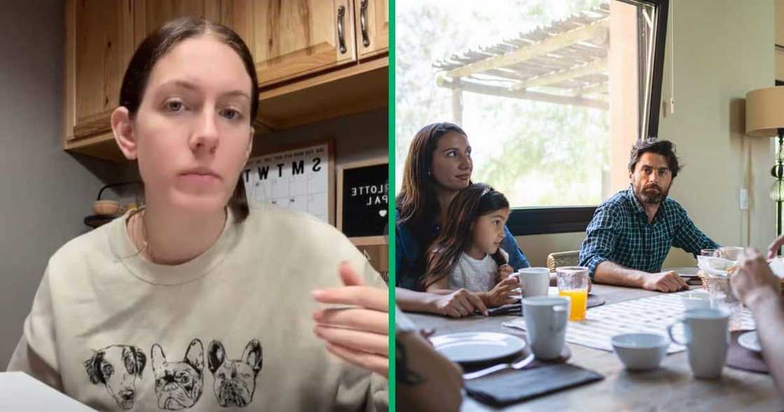 TikTok video of woman exposing dad's Thanksgiving dinner announcement TikTok video of woman exposing dad's Thanksgiving dinner announcement