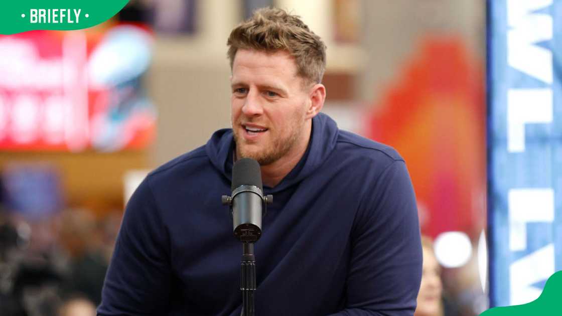 J.J. Watt speaking on a radio show