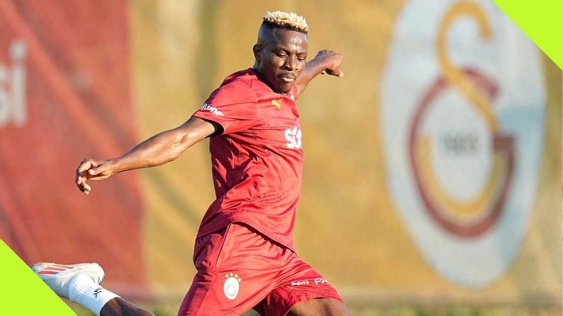 Victor Osimhen pictured in Galatasaray training Victor Osimhen pictured in Galatasaray training