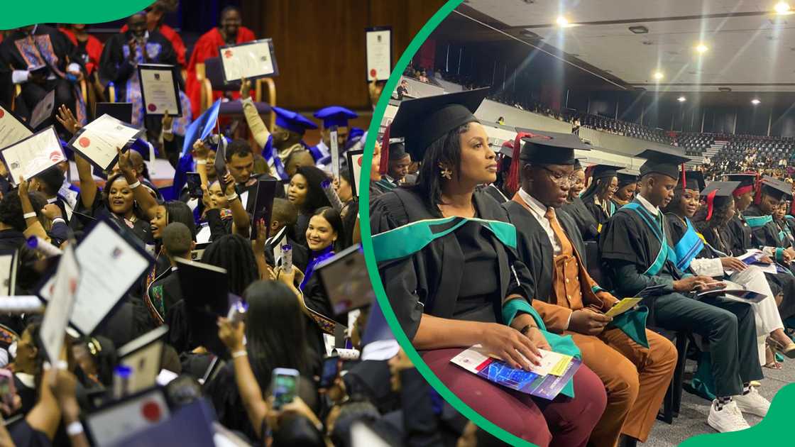 University of the Western Cape and the University of the Free State graduates on their graduation day University of the Western Cape and the University of the Free State graduates on their graduation day