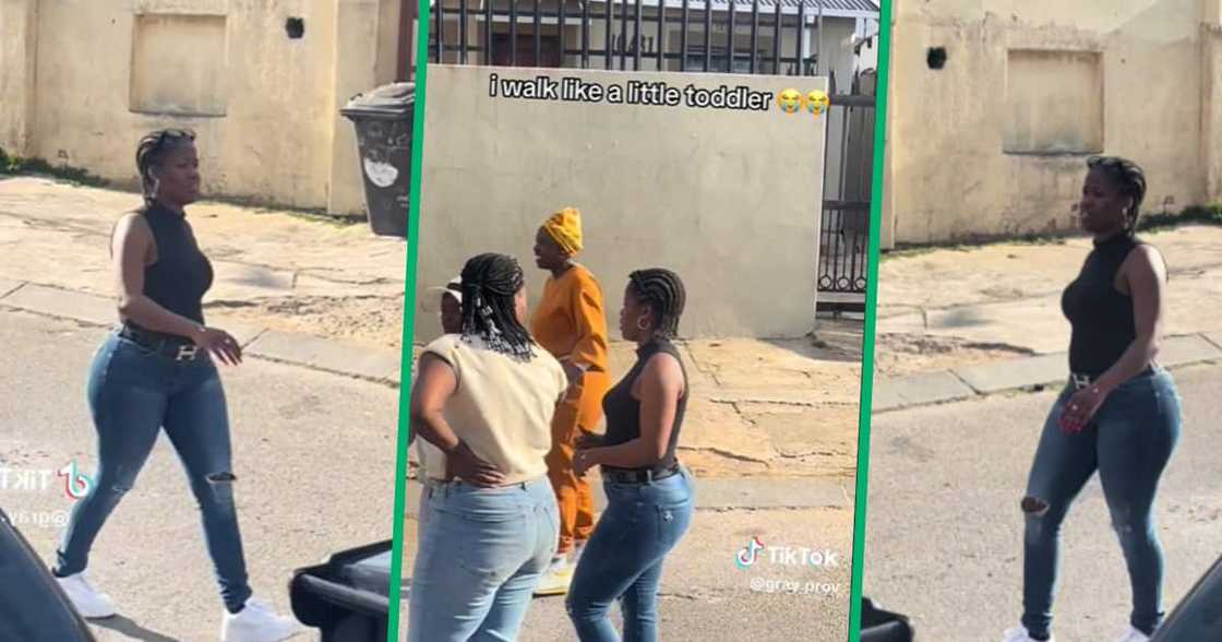 Curvy lady walking Curvy lady walking