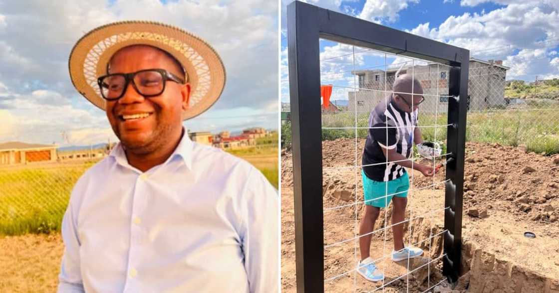 Twitter user Kanono Thabane and the washing line Twitter user Kanono Thabane and the washing line