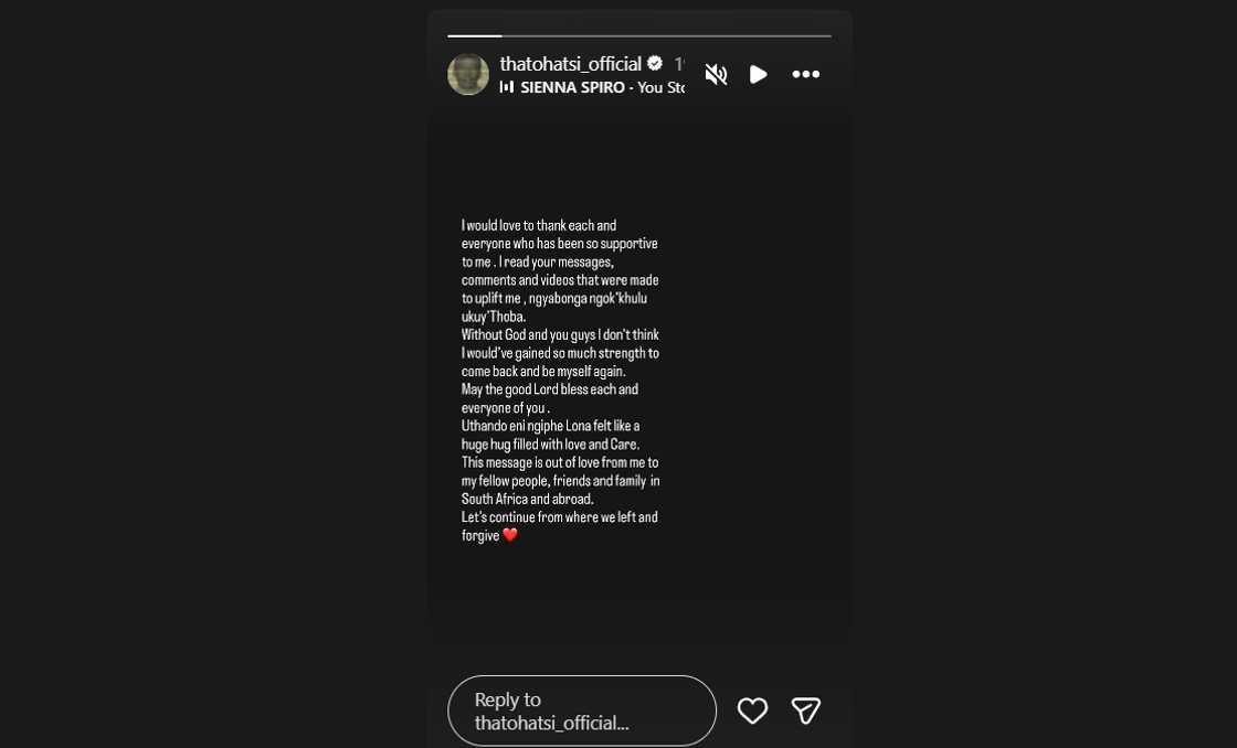 Netizens reacted to Thatohatsi being bodyshamed